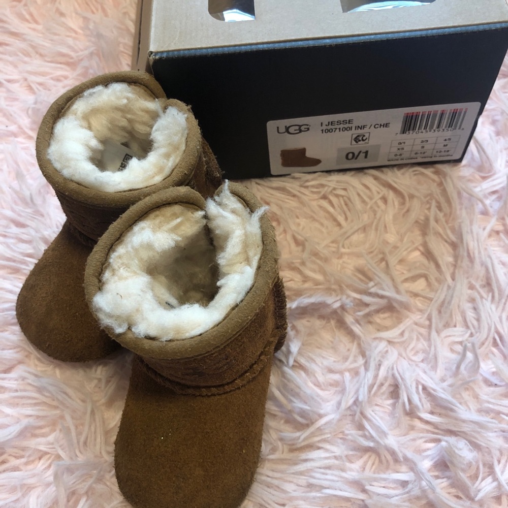 Tan baby UGG boots